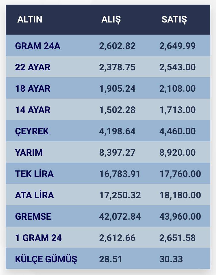 Konya’da altın fiyatları ve güncel döviz kurları I 06 Ağustos 2024 8